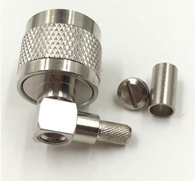 China Connector UHF male crimp 90 degrees angle RG58 RG174 RG316 right angle for sale