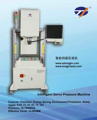 China C - Datilografe a pressão conduzida servo da velocidade 0~35mm/S 0.1~250KN da montagem da imprensa do hardware à venda