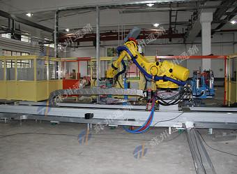 China Trilha linear de lustro do robô dos plásticos da engenharia/sistema ferroviário de moedura do robô à venda