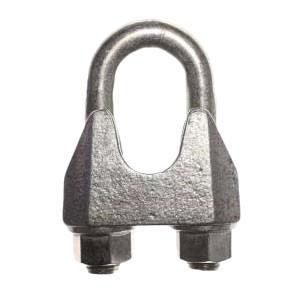 Quality Wire Rope Clamps DIN 1142 8mm Stainless Steel Fitting Clip For ZINC Finish for sale