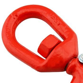 Quality Plain Finish High Strength Steel Forklift Lifting Hoist Swivel Hook for sale