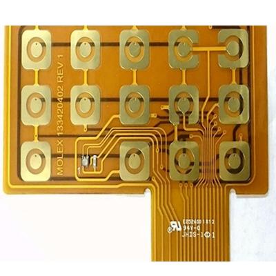 China El panel flexible amarillo del Polyimide del tacto FPCB del refuerzo del prototipo FR4 del PWB de Soldermask en venta