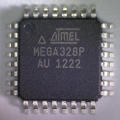 중국 마이크로 제어기 DIP28 QFP32 섬광 IC는 ATMEGA328P-AUATMEGA328P-PU PMIC 유형을 잘게 썹니다 판매용