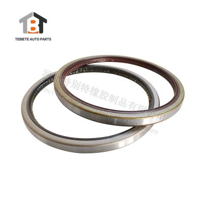 China Sino HOWO Rear Wheel Hub Oil Seal 190*20*15mm,split tpye(with O-rings ),Surface Iron (TB type) for sale