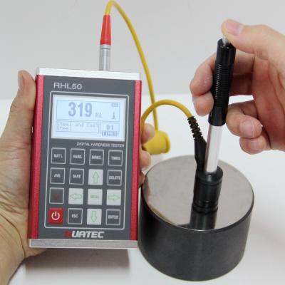 China AA Battery Portable Hardness Tester Cylindrical Spherical Outside And Inside Surface Metal Durometer for sale