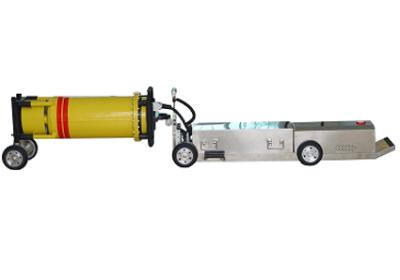 Κίνα Ηλεκτρομαγνητική μακρινή μηχανή ακτίνας X αντιολισθητικών αλυσίδων σωληνώσεων του Ray Pipeline Crawler Weld Testing Control-$l*X προς πώληση