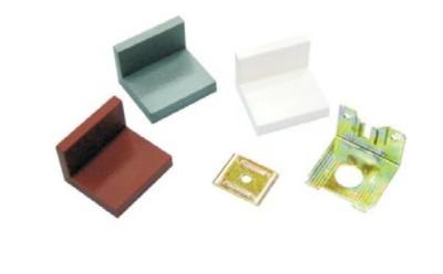 China Plastic / Metal L Shape Cabinet Suspension Bracket , Kitchen Cupboard Hangers for sale