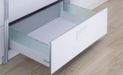 China Glass Side Panel Bedroom Tandembox Drawer Systems , Twin Wall Inset Drawers for sale