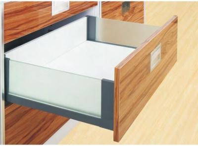 Chine Pleine extension 270-550mm de panneau latéral de cuisine de tiroirs étroits mous en verre de Tandembox à vendre