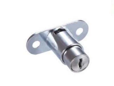 China Zinc Alloy Chrome Plated Cabinet Drawer Locks D19xL22mm Rust Prevention for sale