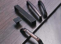 China Red / Black Copper Door And Cabinet Handles With Deformation Resistance for sale