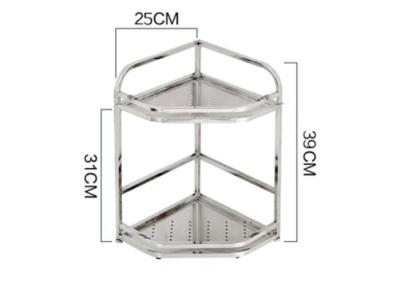 China Space Saving Kitchen Pull Out Basket Triangle Shelf Double / Triple Layers for sale