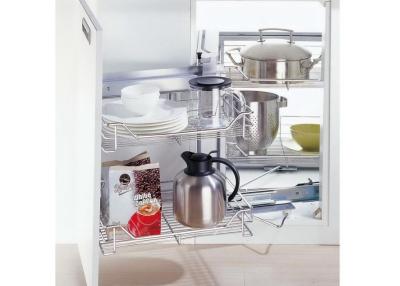 China 180º Rotating Kitchen Pull Out Basket Little Magic Corner Pull Out Wire Rack / Shelf for sale
