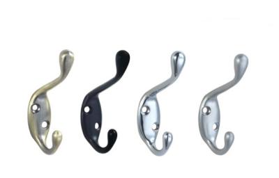 China OEM Coat And Hat Hooks Aquamarine Ancient Color , Black Chrome Color , Pearl Nickel for sale