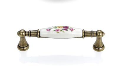 China High Strength Door And Cabinet Handles Refined Yellow + Hibiscus Rosa - Sinensis for sale