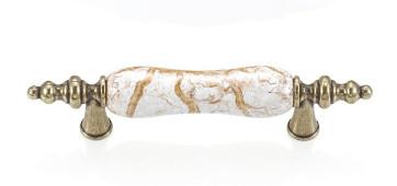 China Modern Design Door And Cabinet Handles Refined Yellow + Marble Color for sale