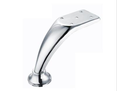 China Chrome Plated Iron Metal Furniture Legs , Metal Cabinet Feet Legs 120/140mm for sale