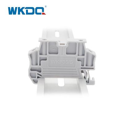 China Utra Thin 35mm Din Rail Terminal Block End Bracket Stop Clamp for sale