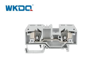 China 284-901 Feed Through  Spring Clamp Terminal Block Connector,Spring Cage Connection For 35mm Din Mounted Grey Nylon PA66 for sale
