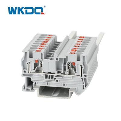 China JPT 4 Low Voltage Spring Din Rail Push In Terminal Block Installation Without Tool for sale