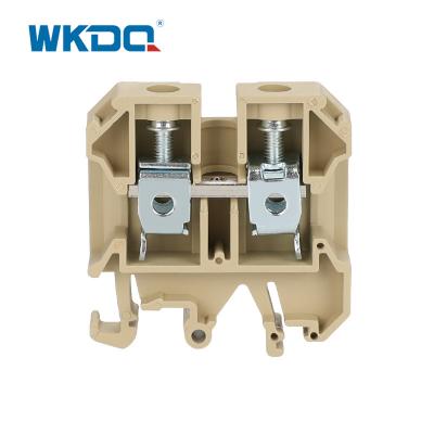 China JSAK 16EN Screw Connection Terminal Block Nickel Plated Brass Conductor for sale