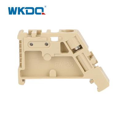 China JEW 35  Screw Terminal Block Connector End Clip Bracket For Din Rail Mounted Weidmuller for sale