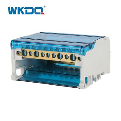 China UK 411 Rail Mounted Power Distribution Terminal In Grey And Blue Color for sale