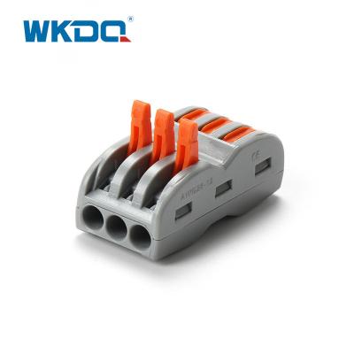 China 3 pin Push In Wire Connectors 222-423 Type electrical terminal block for sale
