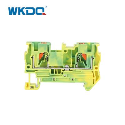 China JPT 4-PE Push In Terminal Block Earth Grounding Front Entry Protective  IEC 60947-7-1 Standard for sale