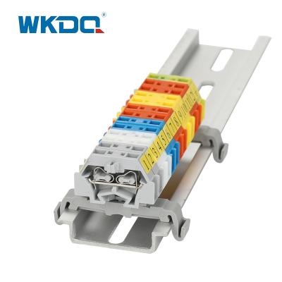 China 261-301B Strip Spring Clamp Terminal Block Connectors Mini Rail With Mounting Carrier Standard High Quality for sale