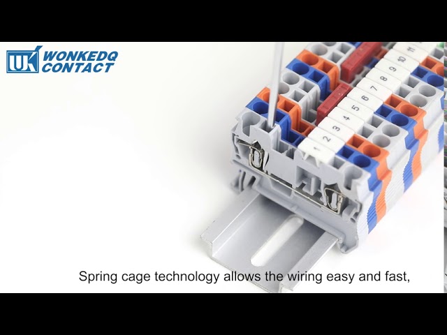 JST Spring cage DIN Rail Terminal Blocks