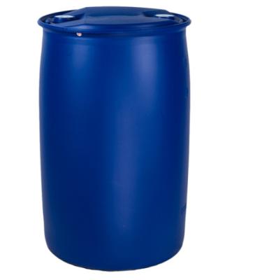 China Reusable 200L Blue Plastic Barrel Drum Harmless Single Ring Closed for sale