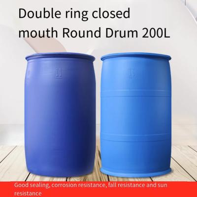 China HDPE durável do tambor plástico azul higiênico de 55 galões cilindro de óleo de 200 litros à venda