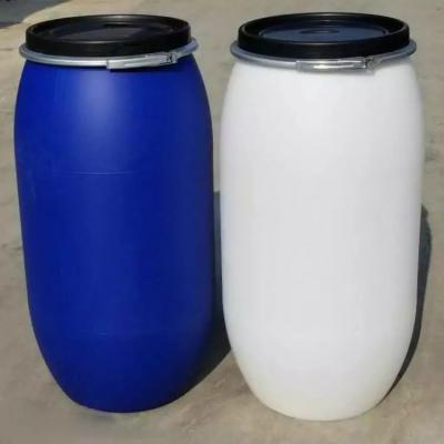 Китай HDPE бочонок цилиндрическое ISO9001 барабанчика 55 галлонов пластиковый белый продается