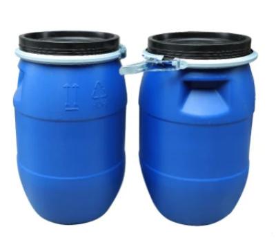 China Blue Open Top HDPE Drum Cylinder 50 Litre Plastic Barrel ODM for sale