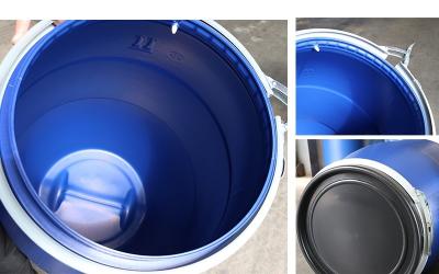 China Chemisches PLASTIKHDPE Fass Soems/ODM 200 Liter-Fass wasserundurchlässig zu verkaufen
