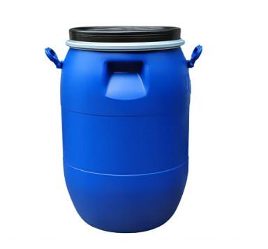 China Barrel HDPE Plastic Container Round 60L Capacity With Locking Ring for sale