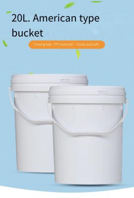 China ODM 20 Liter Plastic Drum HDPE 20L Food Grade Bucket For Paint for sale