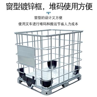 Cina Contenitore chimico bianco di IBC stoccaggio quadrato dell'acqua del carro armato da 1000 litri in vendita