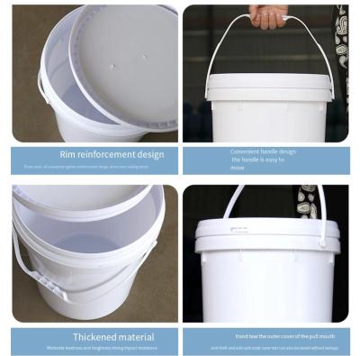 China Multicolor Plastic Paint Bucket Pail 20L HDPE Use for Storage for sale