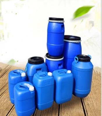 China Cilindro plástico superior aberto do HDPE 125L para a cor azul dos bens do armazenamento à venda