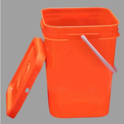 China 25L Custom High Density Plastic Tank With Cover Handle Thickened ISO9001 for sale