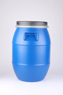 China Round 30L Blue Oil Drum HDPE Plastic Drum With Cover Durable for sale