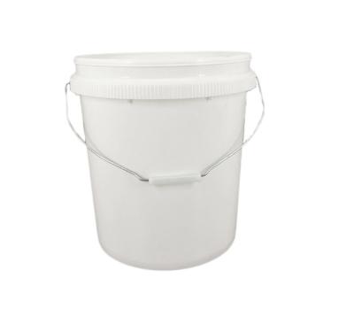 China HDPE Paint 20L Plastic Bucket Chemical Customer Printing Requirement for sale