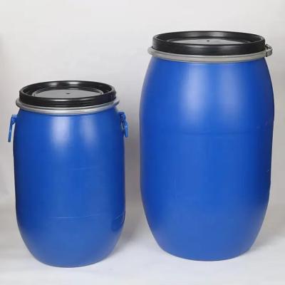 Chine gallons en plastique bleus à couvercle serti de récipient en plastique du HDPE 220L les 55 battent du tambour de l'OEM à vendre