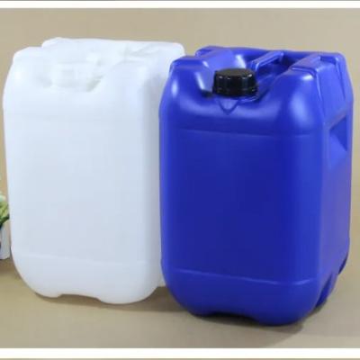 China 1.2mm Wall thickness Closed Water Tank 25L Stacking Square Liquid Chemical Drum HPDE for sale