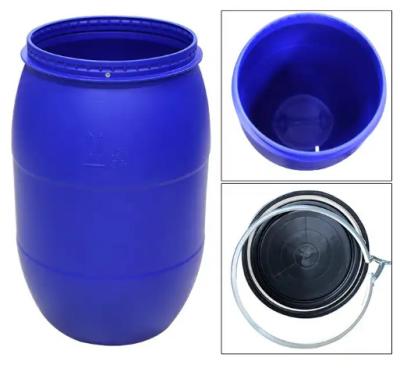China Corrosion Proof Strong Sealing Food Storage Drum HDPE Open Top Barrel Keg for sale