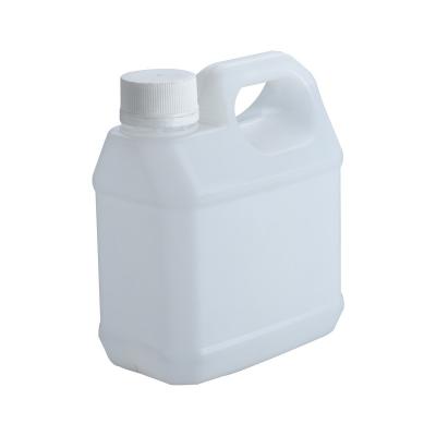 China 1L Dishwashing Liquid Plastic Bottle Disinfectant Water Square Flat Can HDPE Peanut Oil Chemical Plastic Barrel à venda