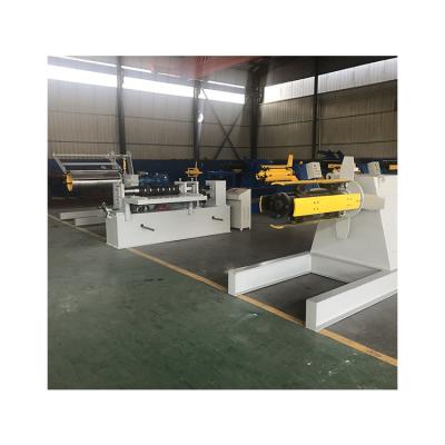 China Industrial Building Material Shops Hydraulic Decoiler Machine Slitting Recoiler Production Line for sale