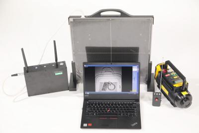 China sistema de inspecção portátil de aço da bagagem do raio X de 150kV 22mm para o ponto de verificação, veículo à venda